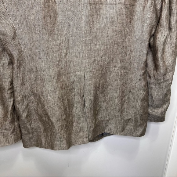 DOLCE & GABBANA Oatmeal Brown Heather Linen Notch Lapel Sport Coat Size 46 - Picture 9 of 16